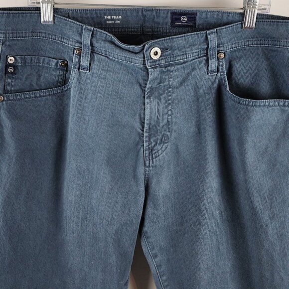 AG Adriano Goldschmied Men's Slim Jeans in Dark Blue - Picture 2 of 10